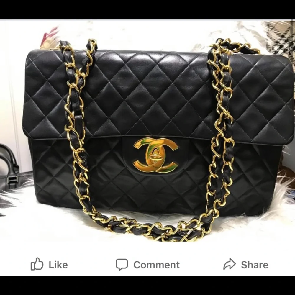 Chanel jumbo vintage flap lambskin bag - Picture 2 of 15